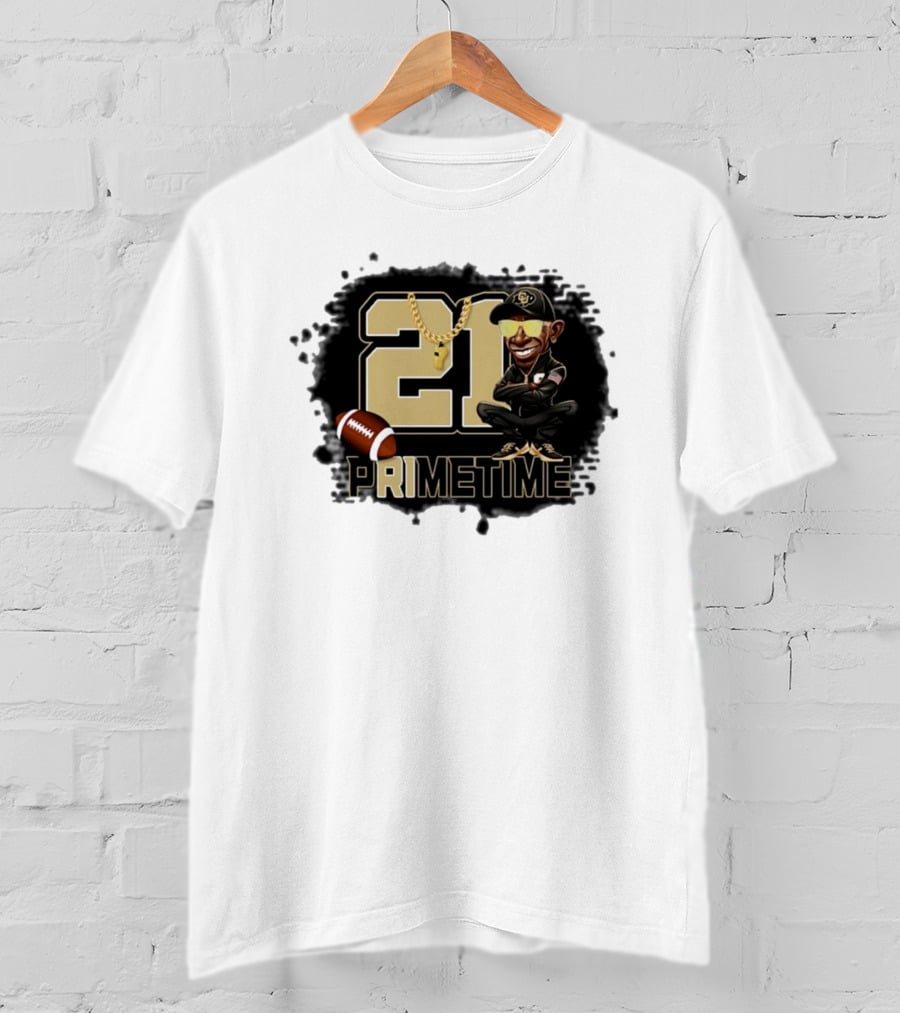 21 Prime Time Football Deion Sanders Coach Swea Mens Womens T-Shirt