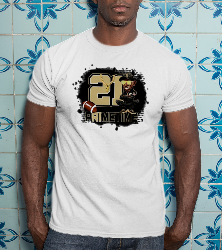 21 Prime Time Football Deion Sanders Coach Swea Mens Womens T-Shirt