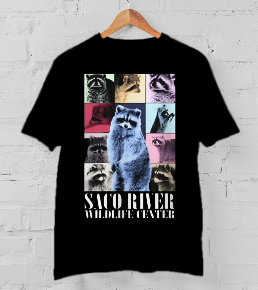 Saco River Wildlife Center Raccoon Collage The Eras Tour T-Shirt