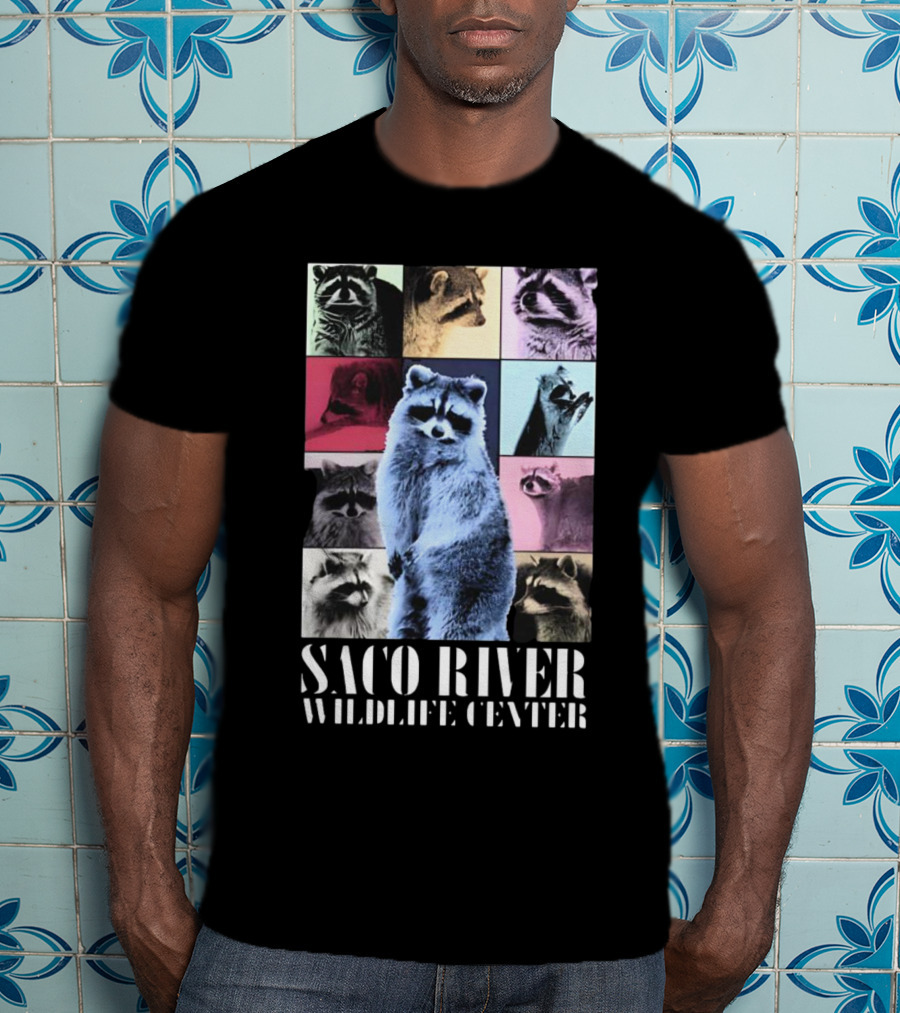 Saco River Wildlife Center Raccoon Collage The Eras Tour T-Shirt