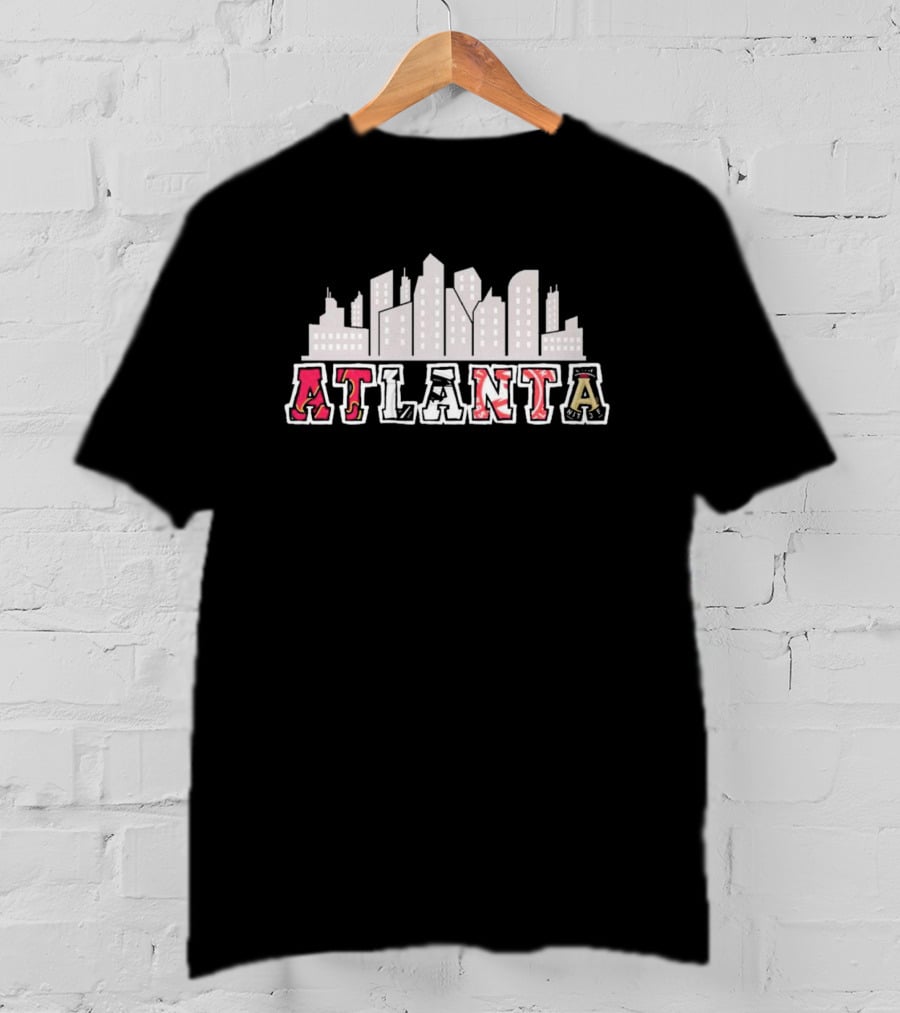 Atlanta Skyline City Sport Team Atlanta T-Shirt