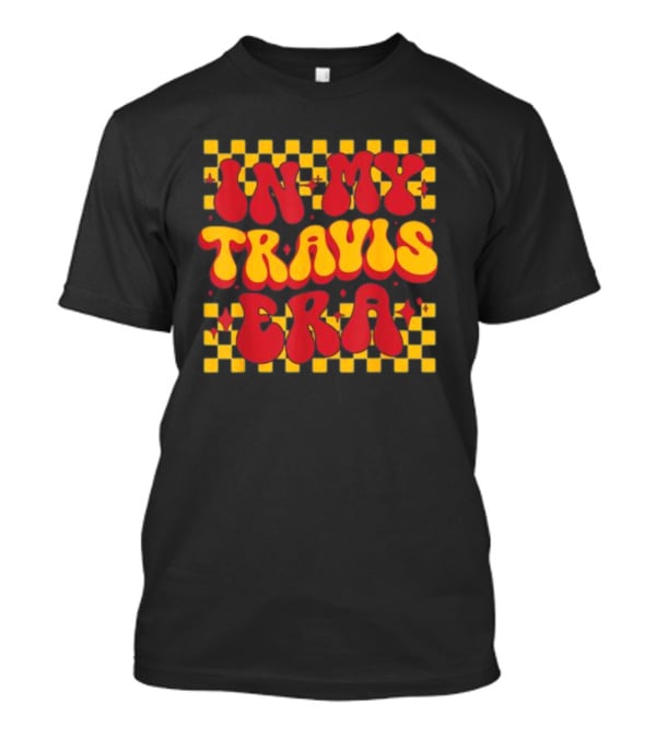 In My Travis Era Groovy Checkerboard T-Shirt