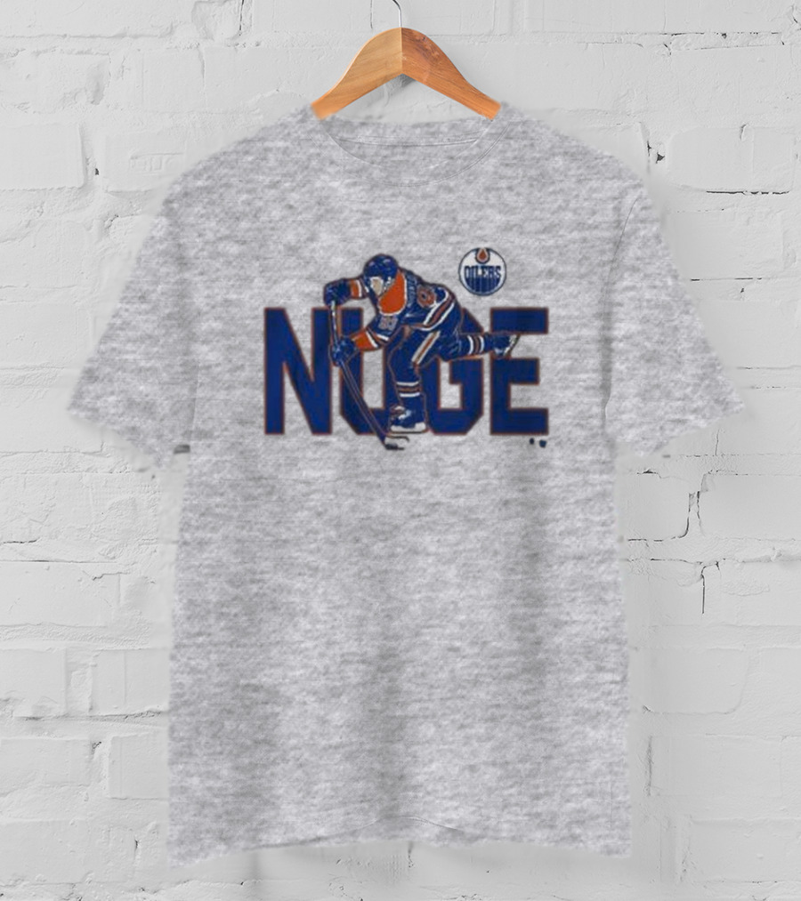 Ryan Nugent-Hopkins Edmonton Oilers NUGE Hockey Player Action T-Shirt