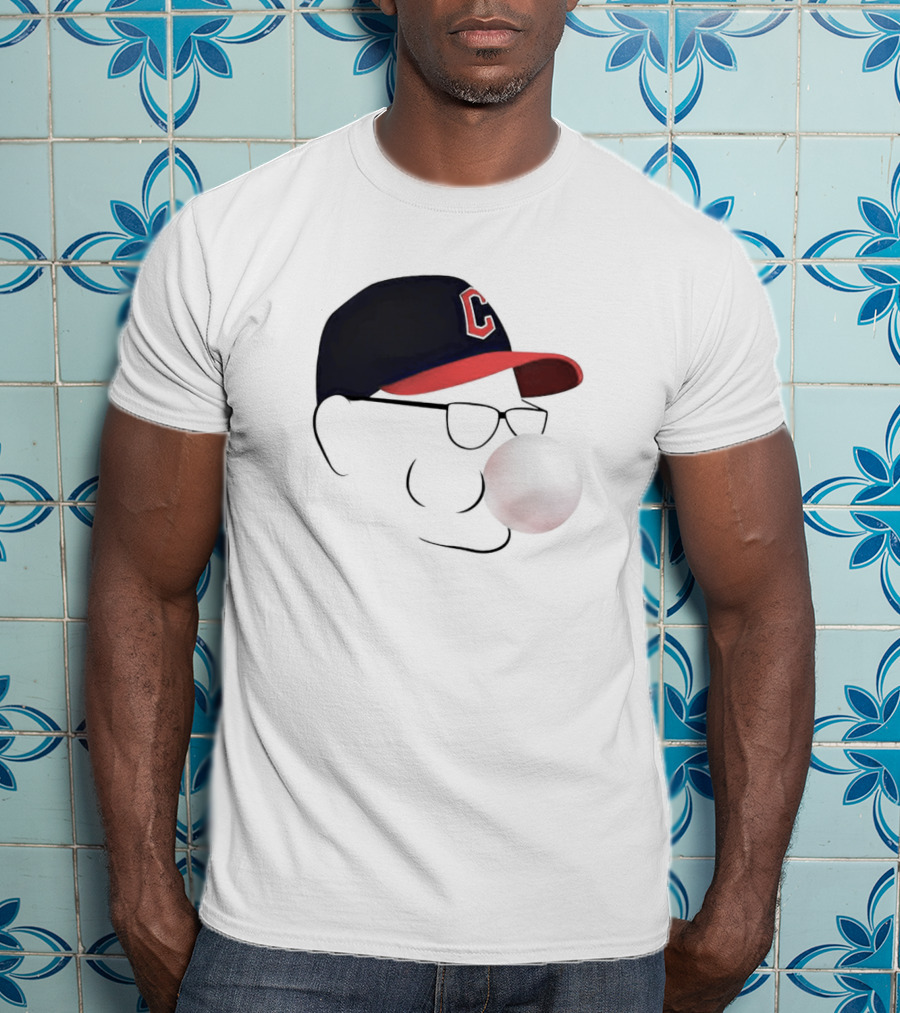 Terry Francona Tito Bubblegum C Logo Hat T-Shirt