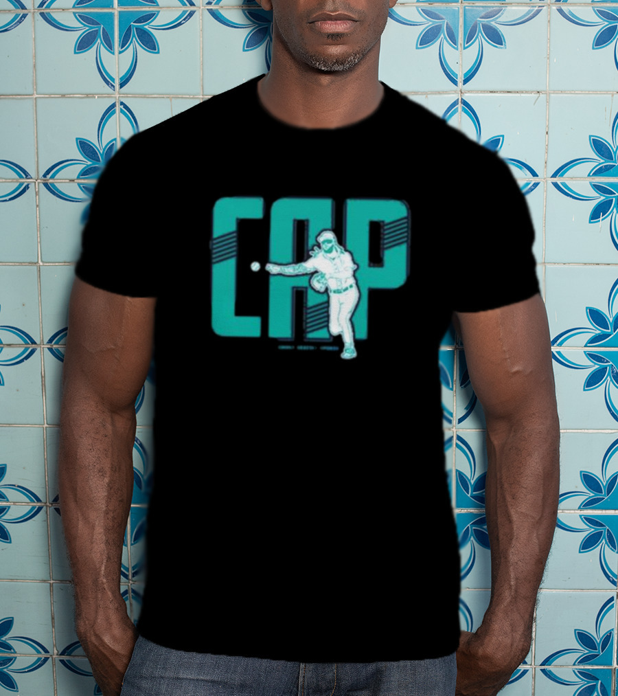 CAP Simply Seattle Sports Baseball Pitcher T-Shirt