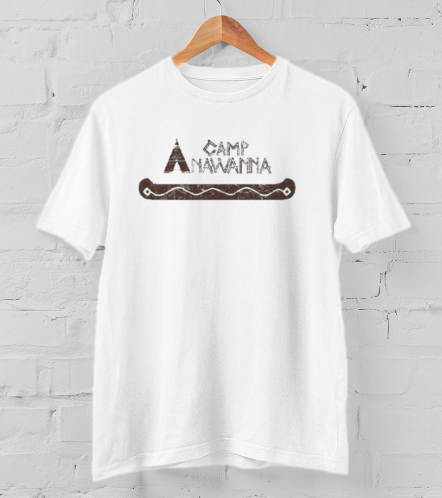 DonkeyTees Camp Anawanna Canoe With Tent T-Shirt