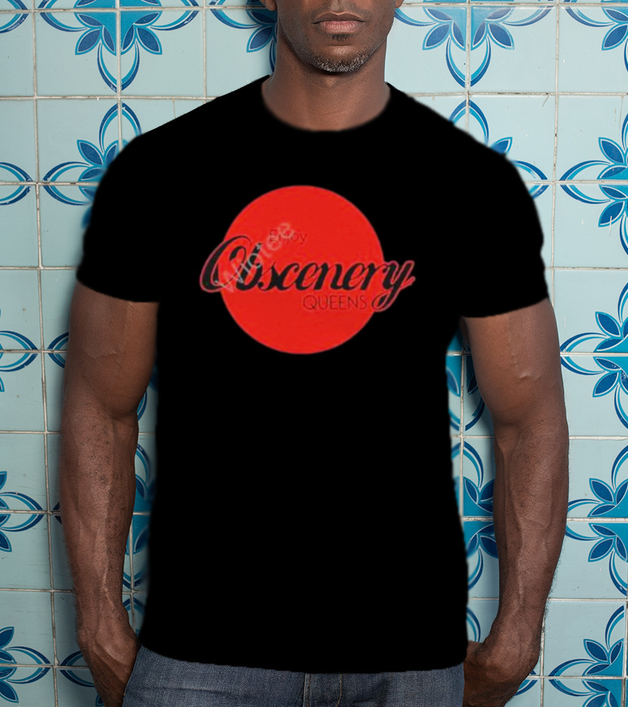 Enjoy Obscenery Queens Red Circle T-Shirt