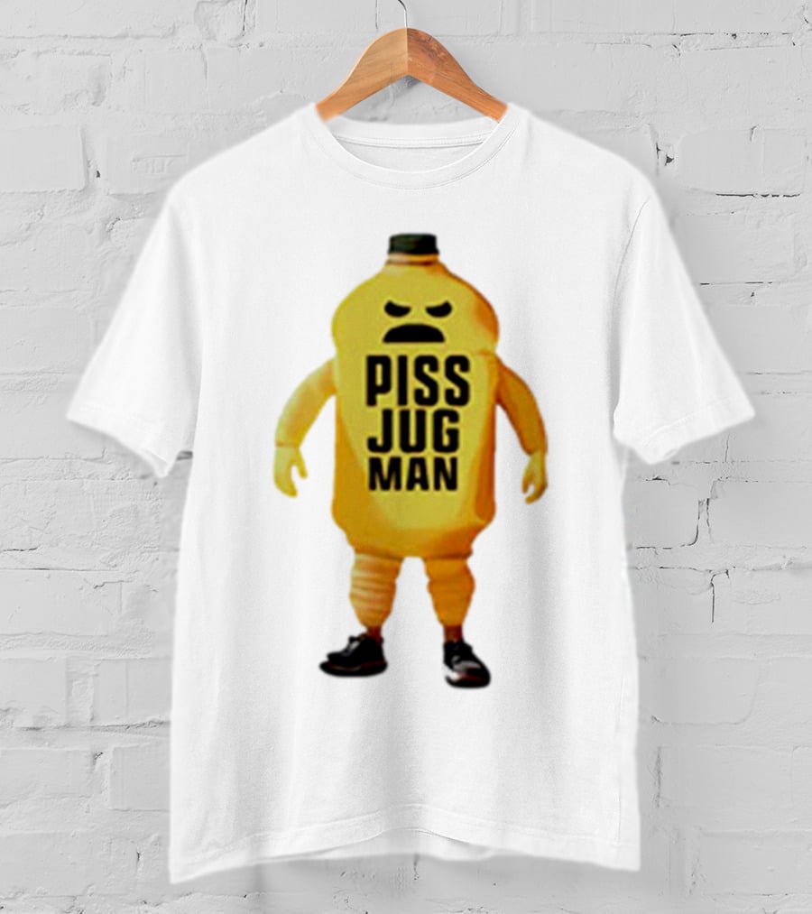 Piss Jug Man Mascot Character With Attitude And Sneakers T-Shirt