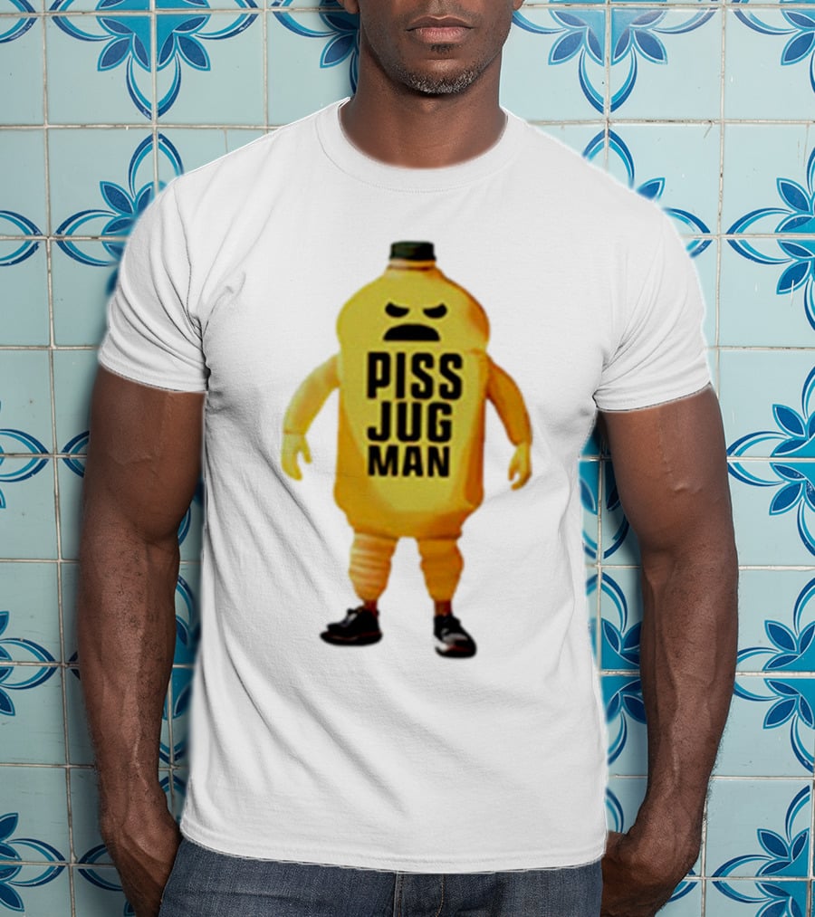 Piss Jug Man Mascot Character With Attitude And Sneakers T-Shirt