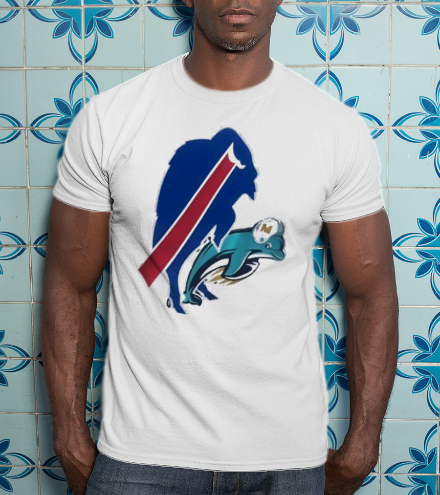 Buffalo Bills Doggy Miami Dolphins T-Shirt