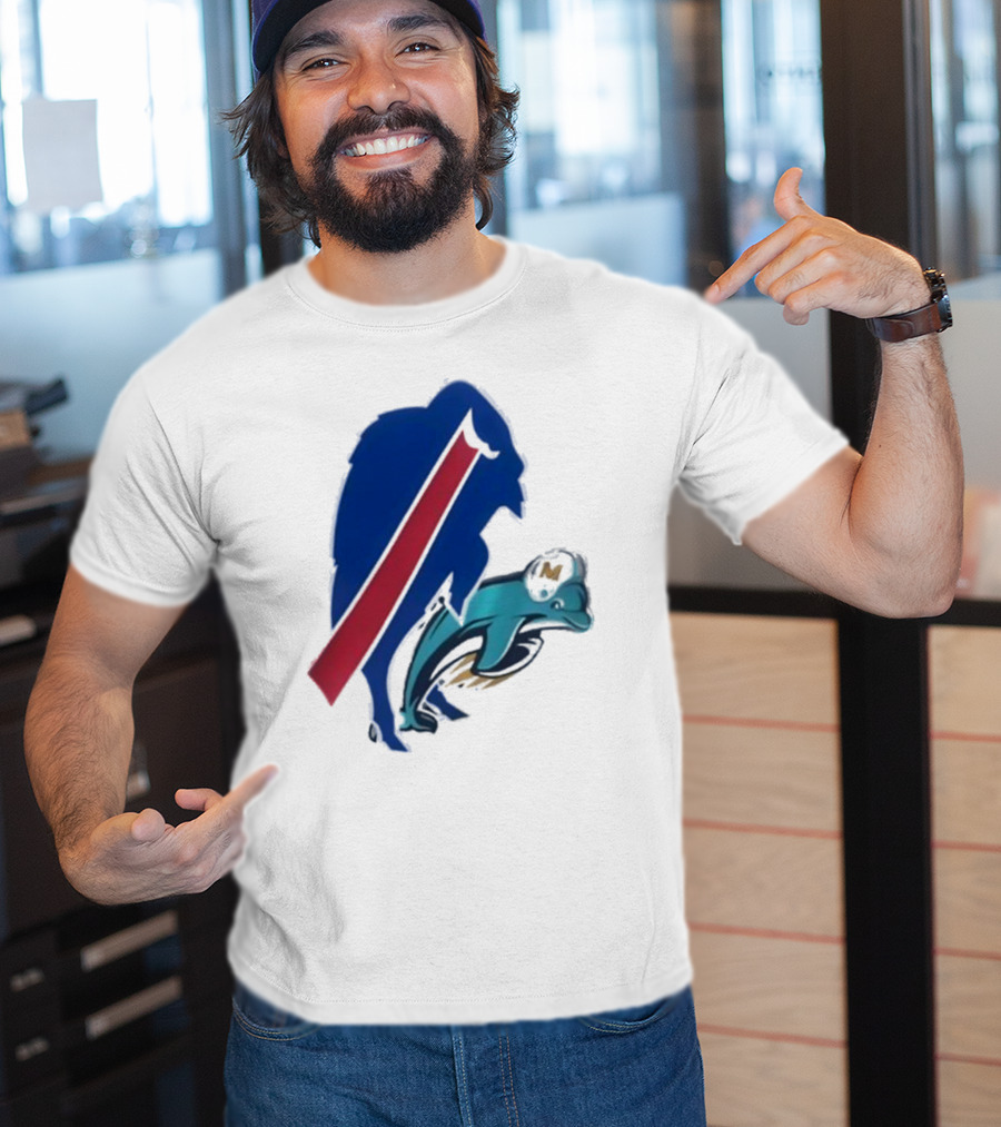 Buffalo Bills Doggy Miami Dolphins T-Shirt