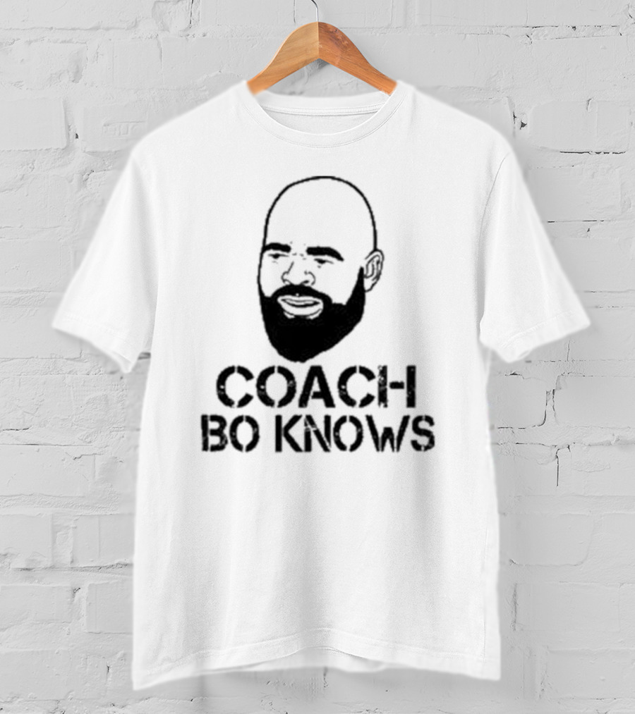 Coach Bo Knows Bald Beard T-Shirt