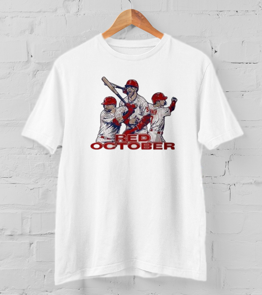 Philly Baseball Red October Trea's Version 3 Players T-Shirt