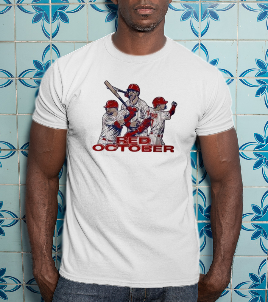 Philly Baseball Red October Trea's Version 3 Players T-Shirt