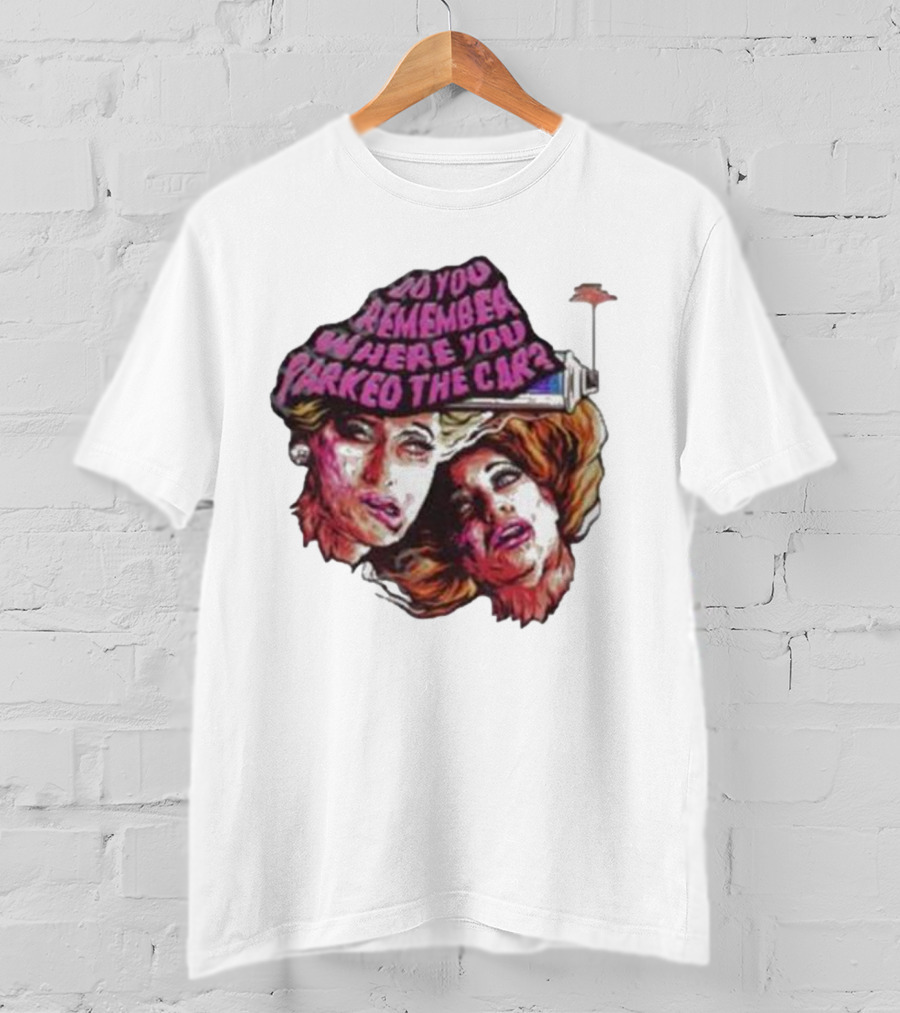 Do You Remember Where You Parked The Car Pop Art Style Retro Women Portraits T-Shirt