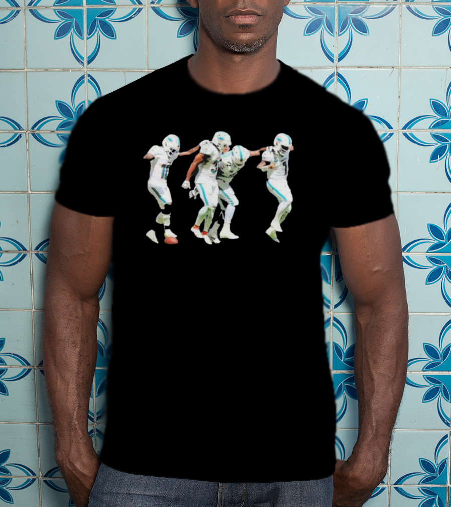 Miami Dolphins Players Celebration Dance Team Spirit T-Shirt