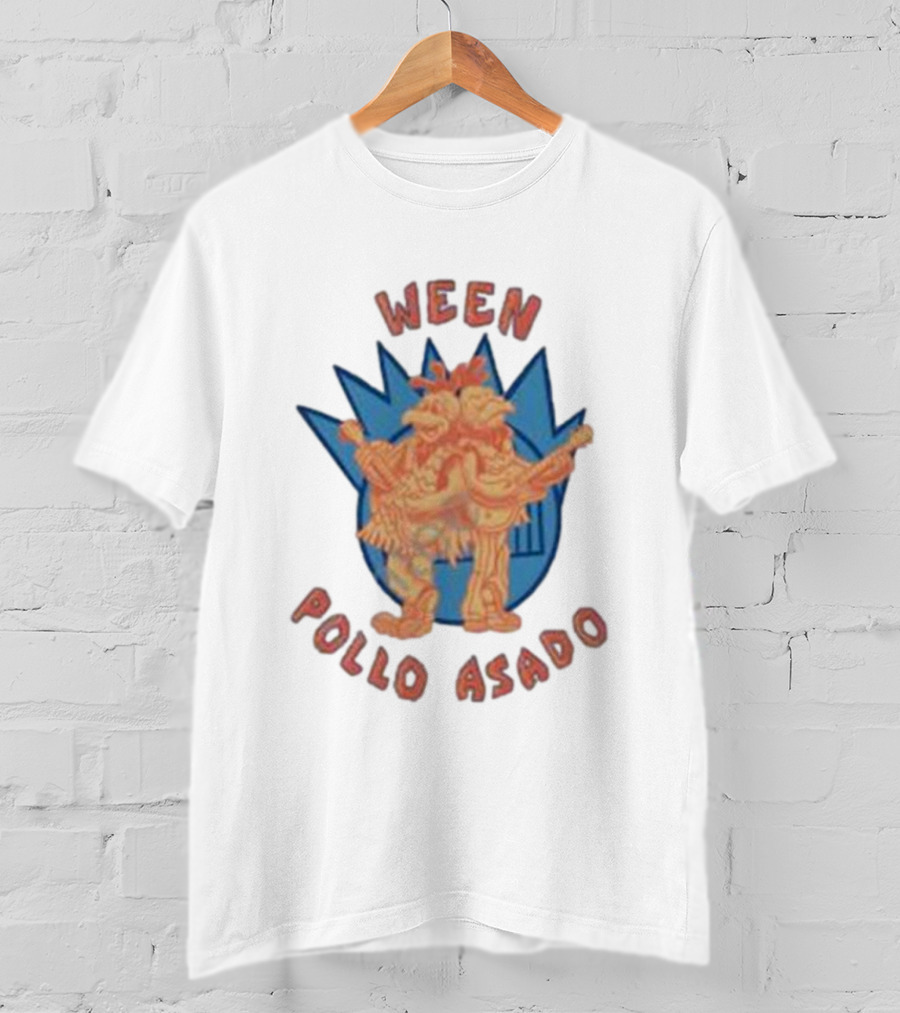 Ween Pollo Asado Blue Starburst Chicken Rock Duo T-Shirt