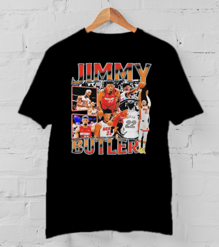 Jimmy Butler Miami Heat Emo Basketball Game Hair Funny Vintage Fear The Hair T-Shirt