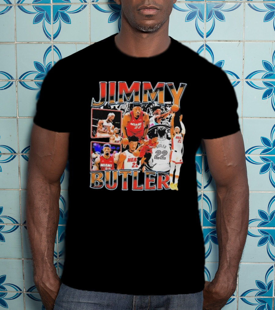 Jimmy Butler Miami Heat Emo Basketball Game Hair Funny Vintage Fear The Hair T-Shirt