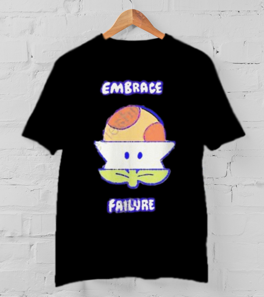 Embrace Failure Evantickles Pixel Mushroom T-Shirt