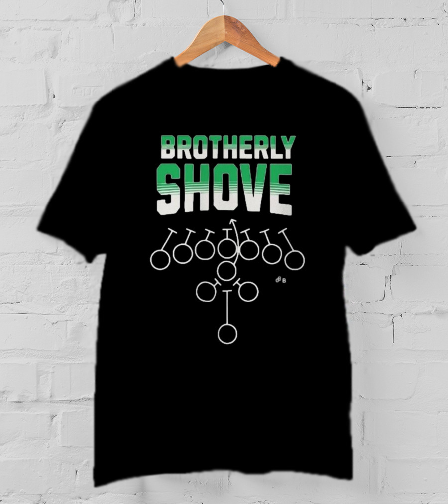 Philadelphia Eagles Brotherly Shove Football Play Diagram T-Shirt