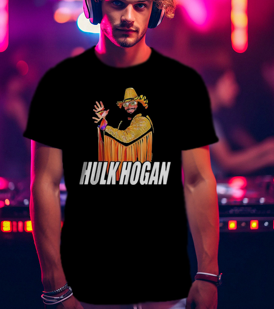 Macho Hulk Hogan Retro Style Wrestler Costume T-Shirt