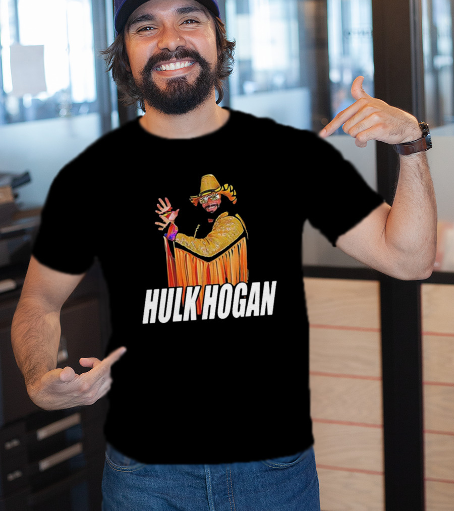 Macho Hulk Hogan Retro Style Wrestler Costume T-Shirt