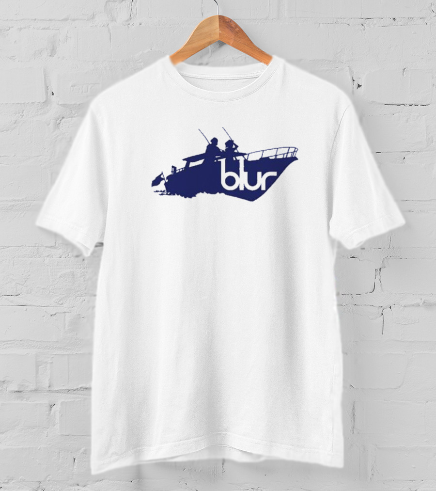 Blur Band Iconic Boat Design Sunday T-Shirt