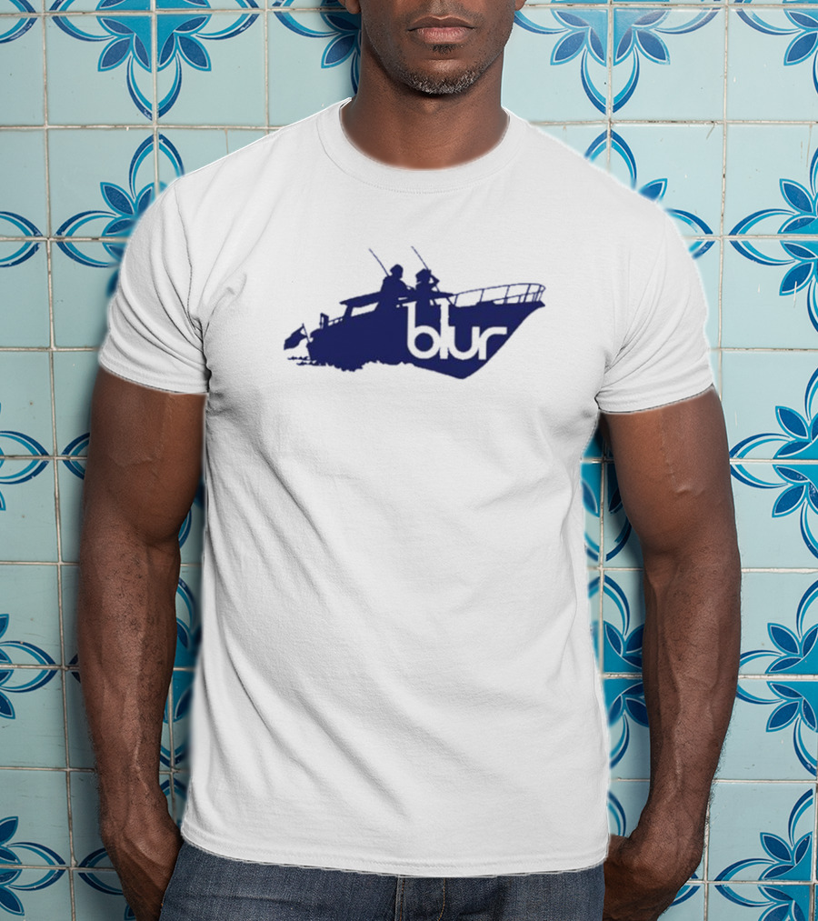 Blur Band Iconic Boat Design Sunday T-Shirt