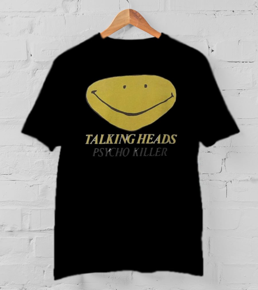 Talking Heads Smiley Face Psycho Killer T-Shirt