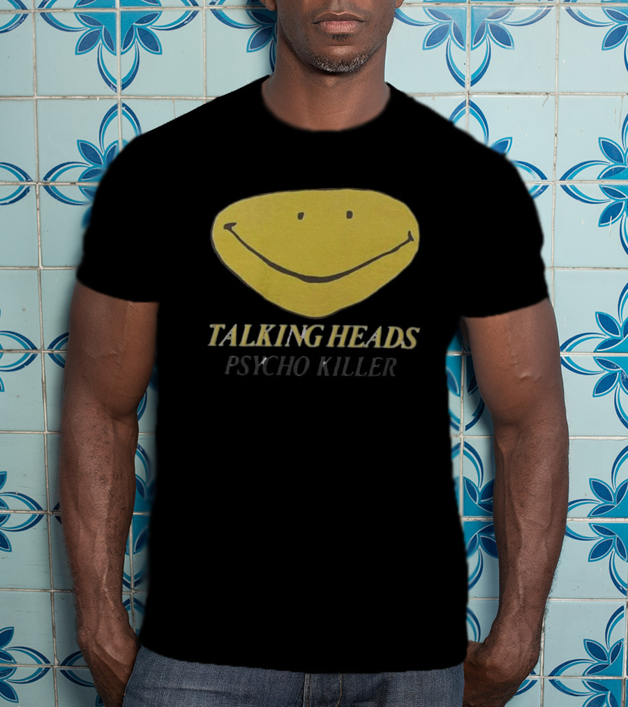 Talking Heads Smiley Face Psycho Killer T-Shirt