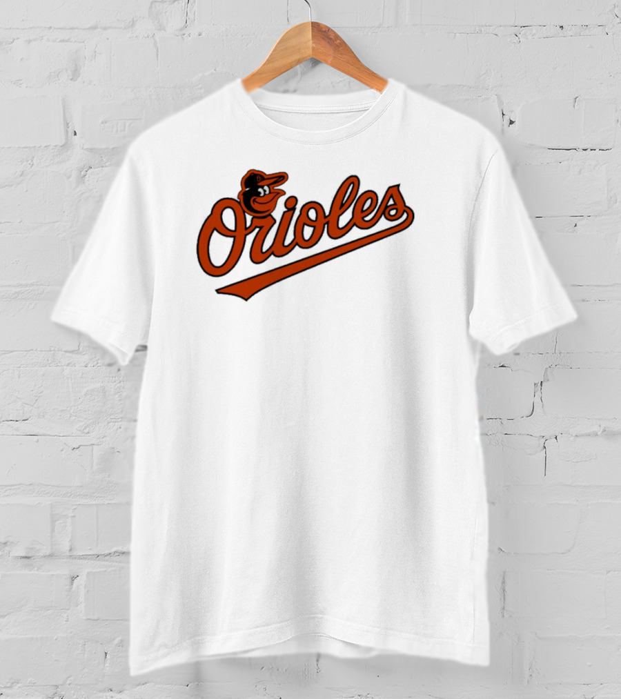 Orioles Baltimore Classic Script Logo Baseball Team T-Shirt