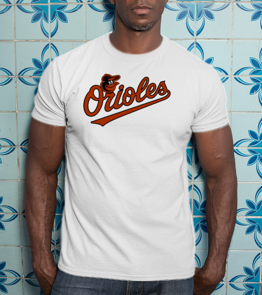 Orioles Baltimore Classic Script Logo Baseball Team T-Shirt