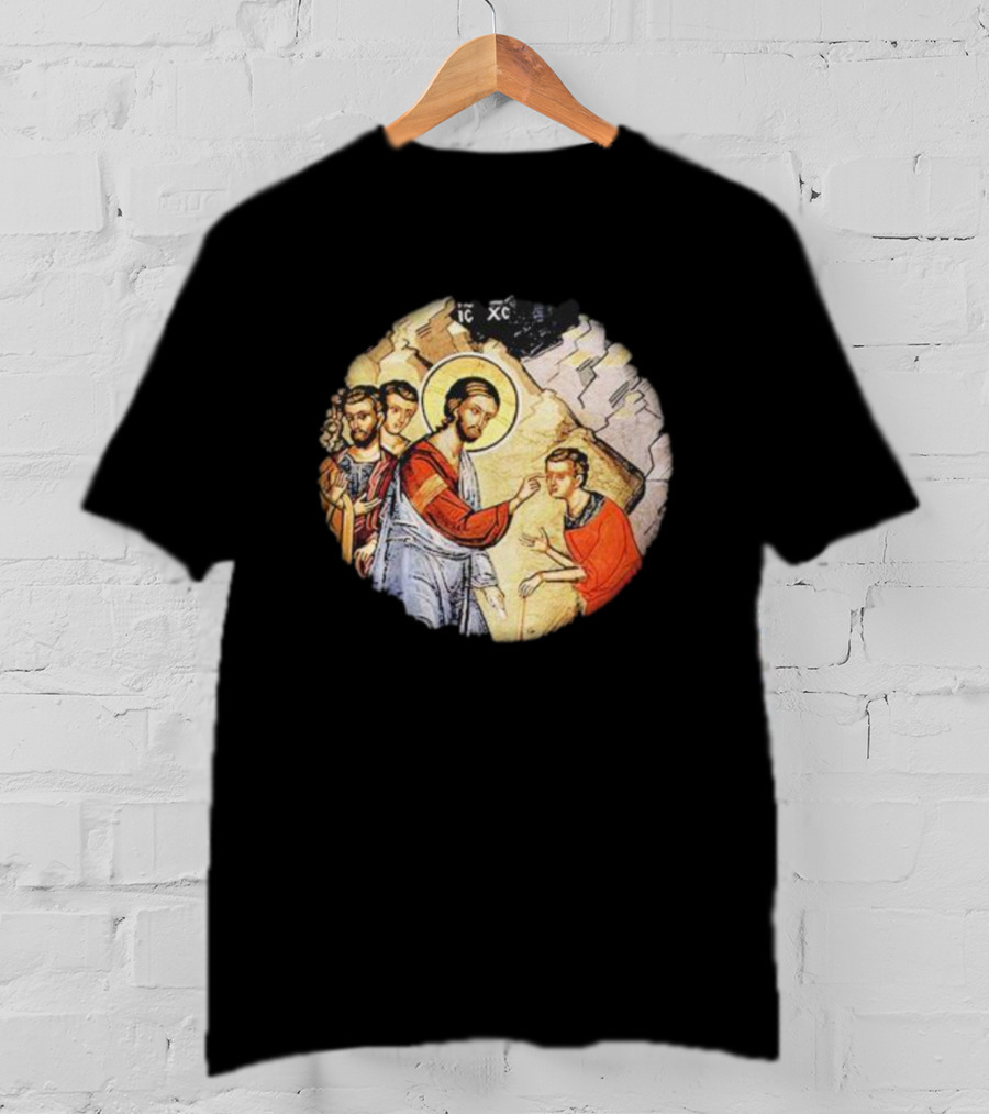 IC XC Jesus Byzantine Icon Healing Scene T-Shirt
