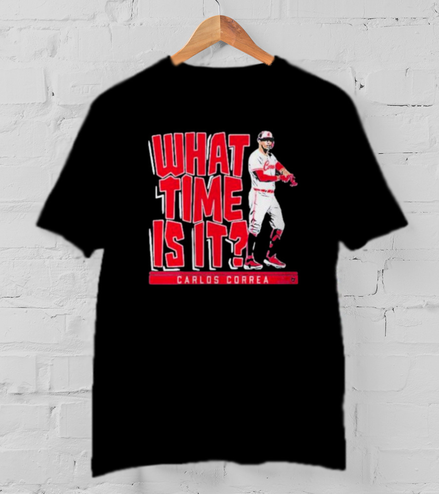 What Time Is It Carlos Correa Minnesota Baseball T-Shirt