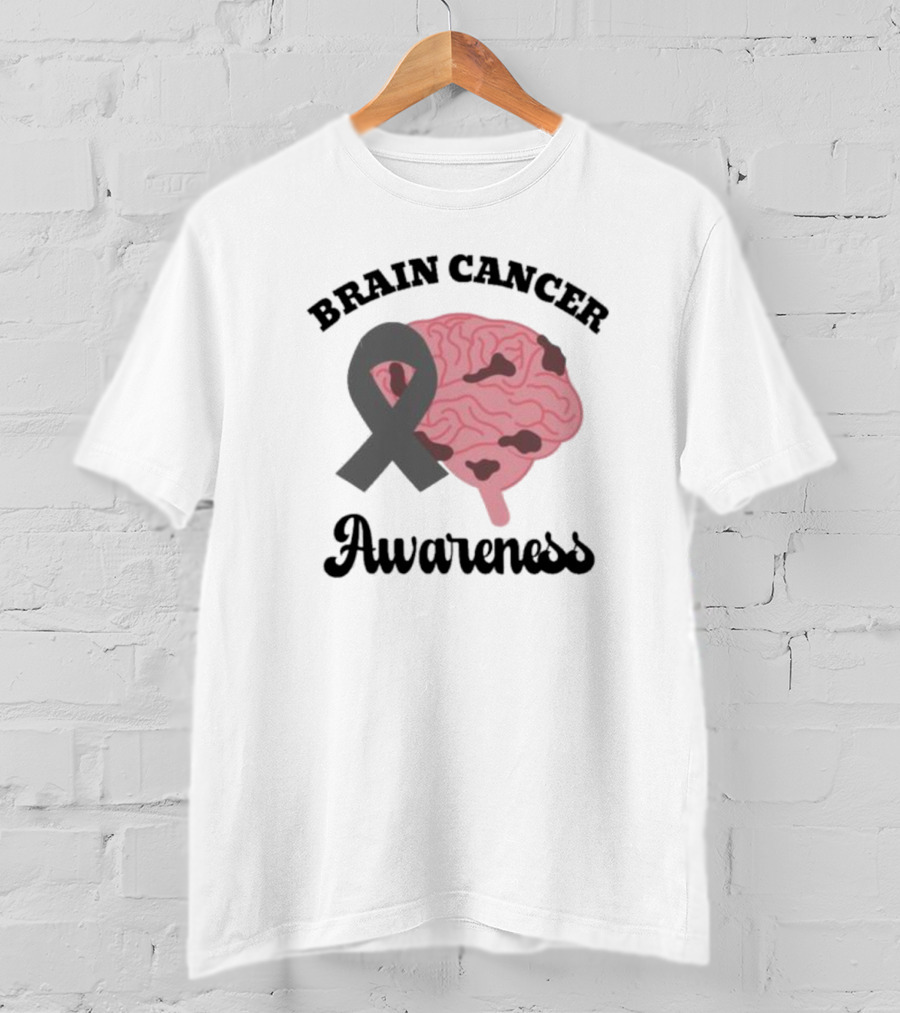 Brain Cancer Awareness Pink T-Shirt