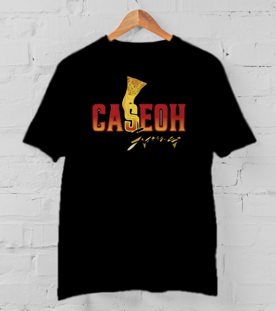 Caseoh Games Pizza Cheese Drip ओh T-Shirt