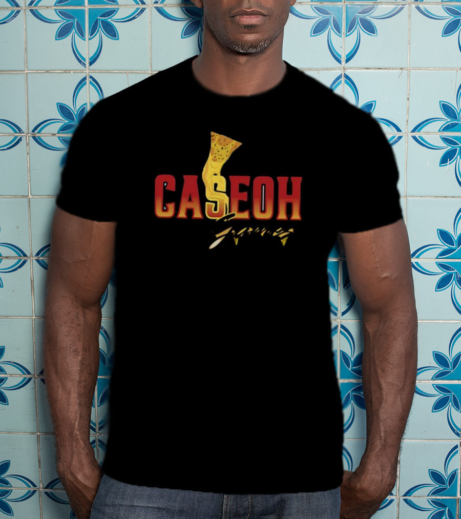 Caseoh Games Pizza Cheese Drip ओh T-Shirt