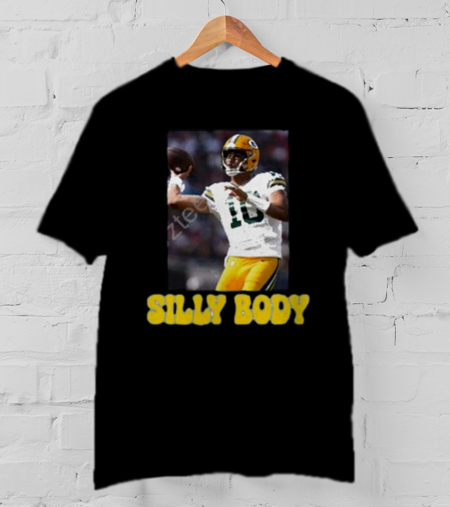 Green Bay Packers Silly Body Jordan Love Football T-Shirt