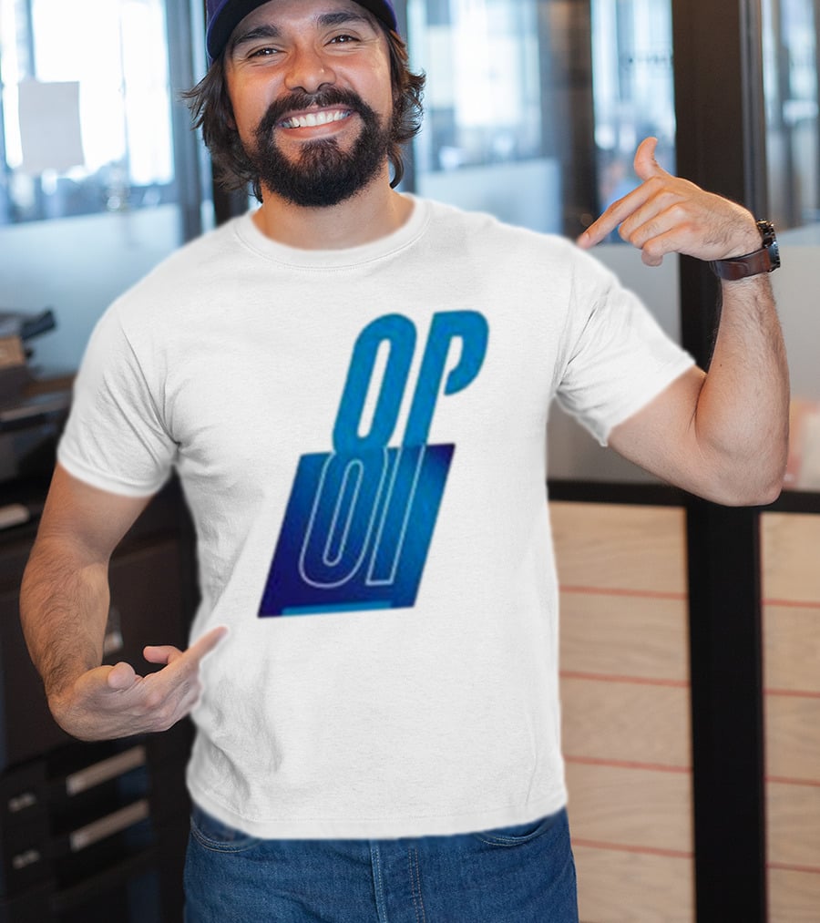 Oscar Piastri OP Blue Logo Motif T-Shirt