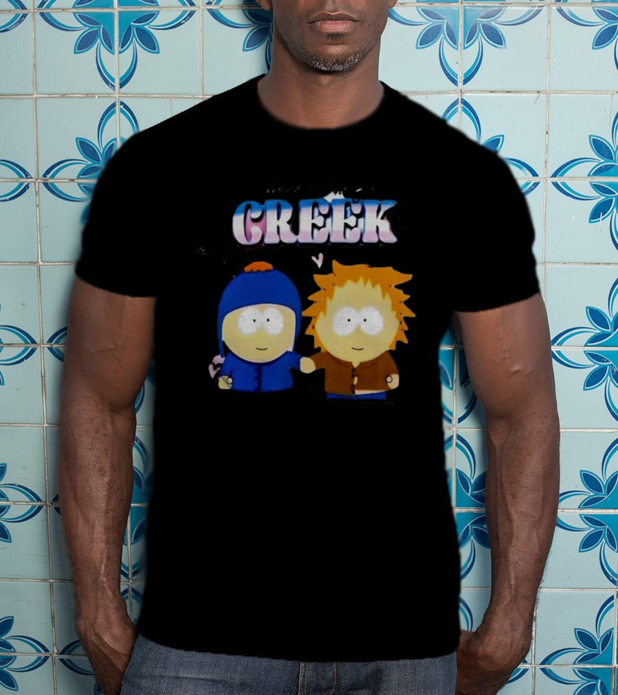 Tweek And Craig Creek Cartoon Hearts T-Shirt