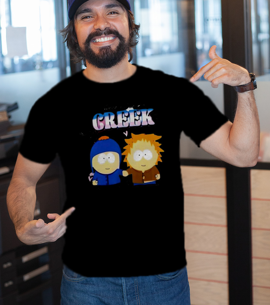 Tweek And Craig Creek Cartoon Hearts T-Shirt