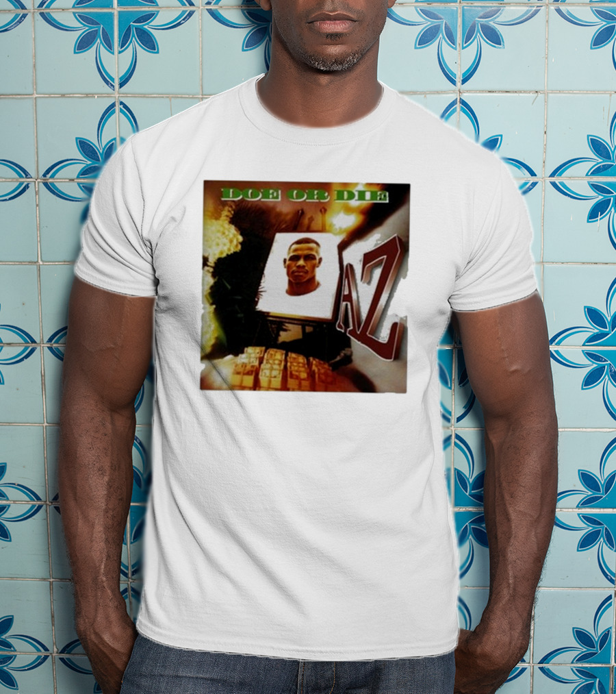 Up North Trips AZ Doe Or Die Album Cover Art 90s Hip Hop Classic T-Shirt
