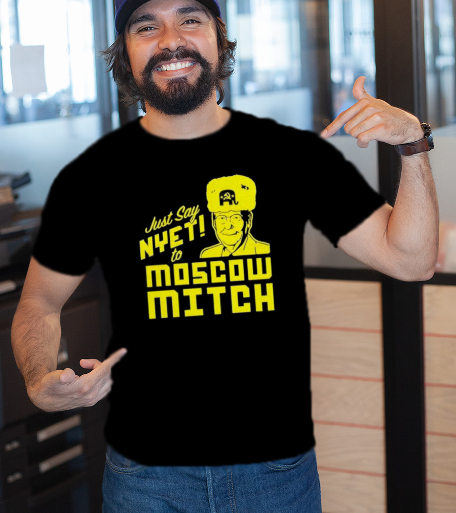 Just Say Nyet To Moscow Mitch Hammer And Sickle Hat T-Shirt