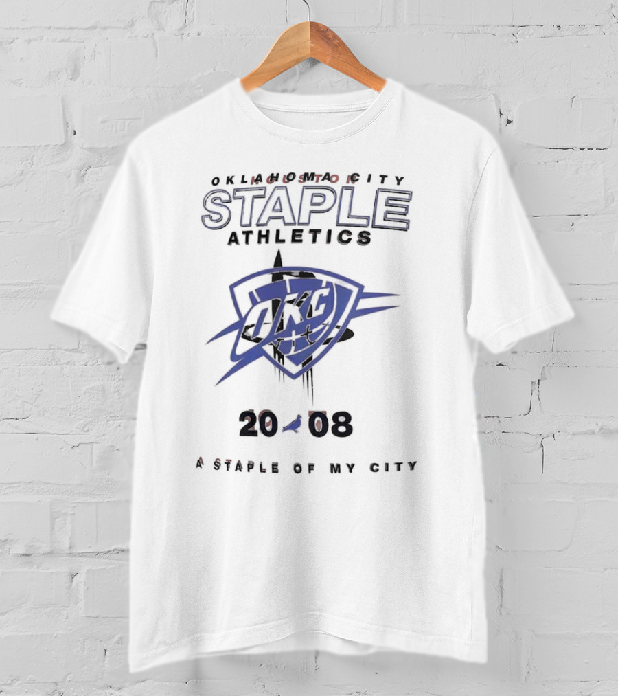 Oklahoma City Staple Athletics OKC Thunder 2008 A Staple Of My City T-Shirt