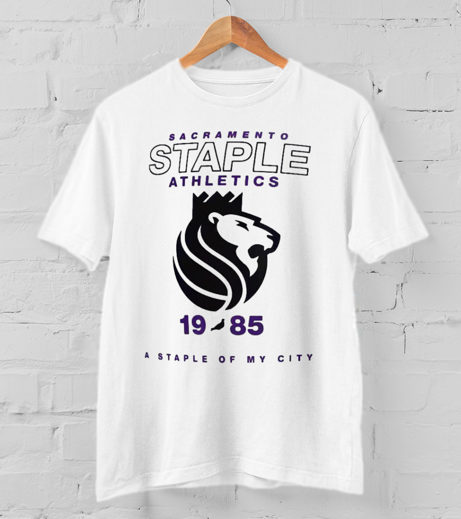 Sacramento Kings NBA X Staple Athletics 1985 A Staple Of My City T-Shirt