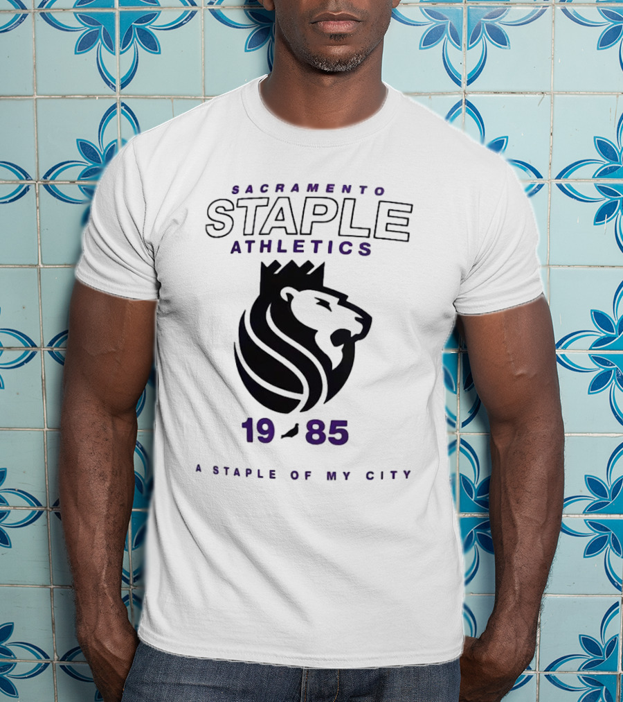Sacramento Kings NBA X Staple Athletics 1985 A Staple Of My City T-Shirt