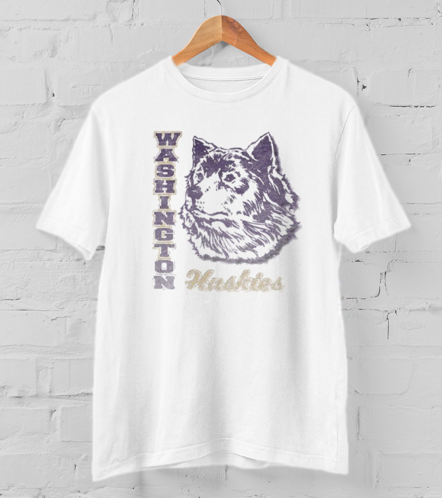 Washington Huskies Vintage Style Throwback Huskies T-Shirt