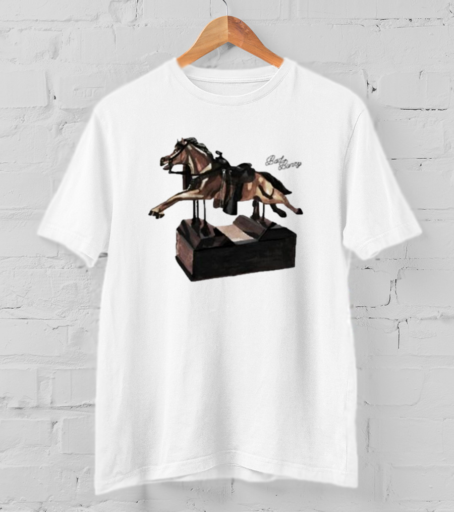 Bad Bunny Un Preview Horse Statue T-Shirt