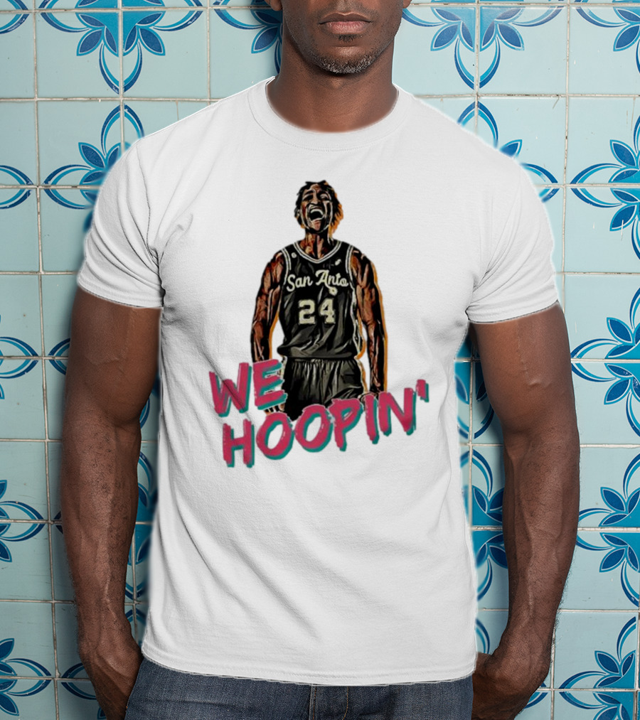 San Anto 24 We Hoopin' Tom Petrini Devo T-Shirt